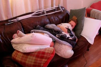 Linus Helps His Owner Heal When Injured