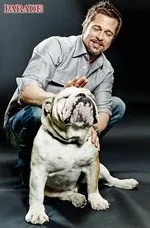 Brad Pitt with Bulldog.webp