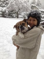Kucha and Etsuko in snow.jpg Kucha and Etsuko in snow.jpg