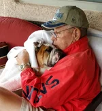 George and Georgie on Patio.webp