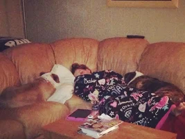 Does your bully sleep on the floor ?